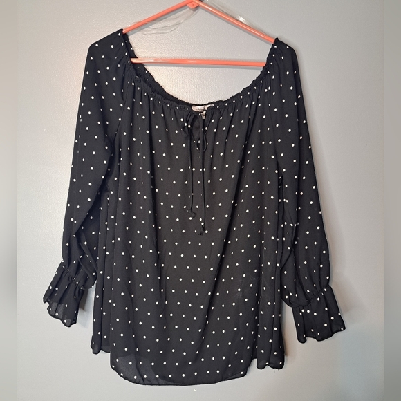 🌈White Birch, Size XL, black with poka-dots - Picture 2 of 7